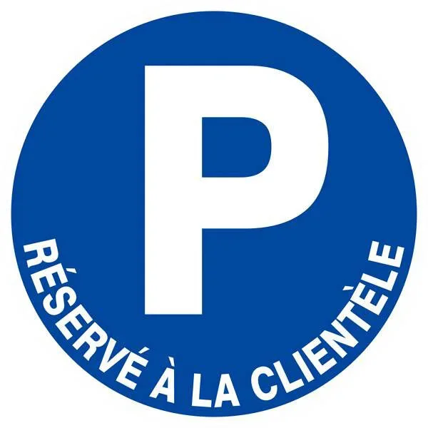 Panneau rigide PARKING RESERVE A LA CLIENTELE D.300mm TALIAPLAST – 622519