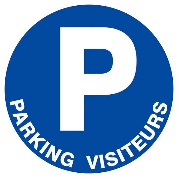 Panneau rigide PARKING VISITEURS D.420mm TALIAPLAST – 623519