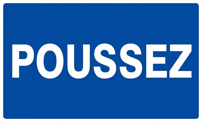 Panneau rigide POUSSEZ 330x200mm TALIAPLAST – 621642
