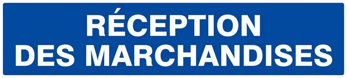 Panneau rigide RECEPTION DES MARCHANDISES 330X75MM TALIAPLAST – 625625