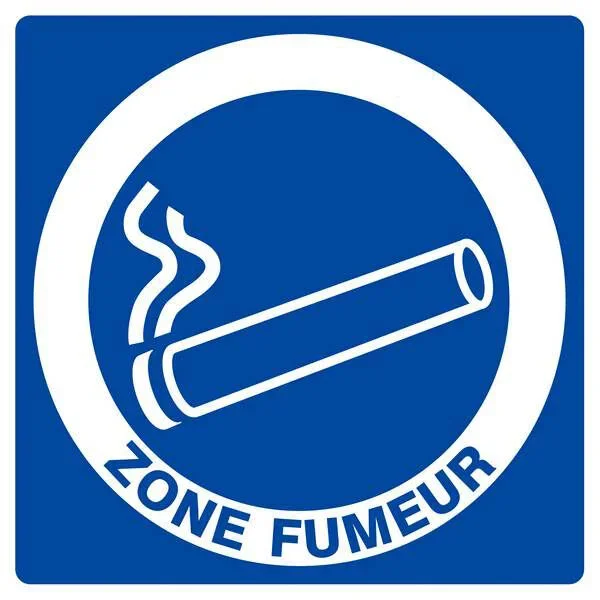 Panneau rigide ZONE FUMEUR 200X200MM TALIAPLAST – 628605