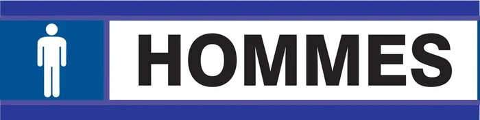 PANNEAU TOILETTES HOMMES D-SIGN 180X45MM TALIAPLAST – 630635