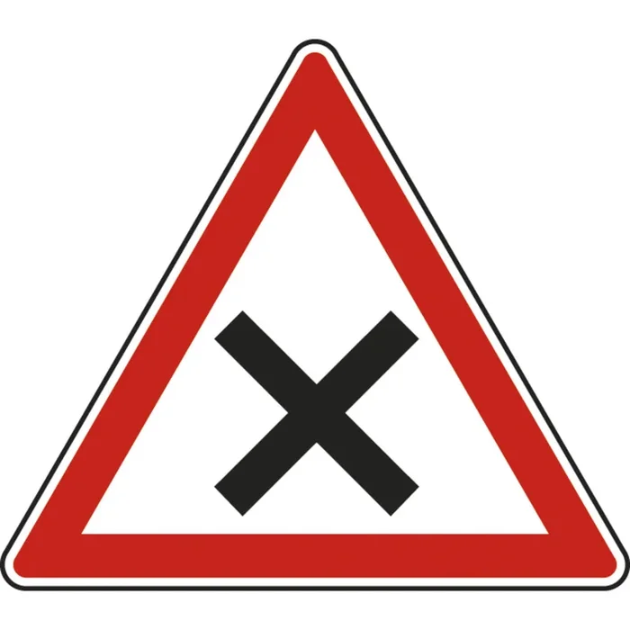 Panneau triangle Céder Passage Intersection 500 Ecolign AB1 cl1 – NADIA SIGNALISATION – TRI500E1AB1
