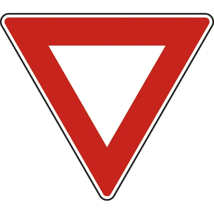 Panneau triangle cédez-le-passage signal position 1000 Ecolign AB3A cl1 – NADIA SIGNALISATION – TRI1000E1AB3A