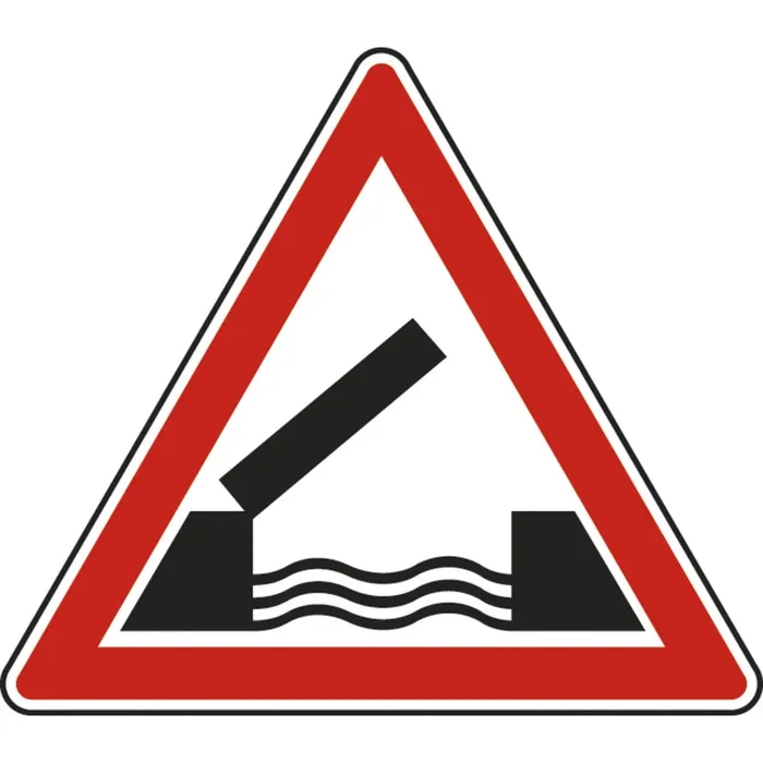 Panneau triangle Pont mobile 700 Ecolign A6 cl2 – NADIA SIGNALISATION – TRI700E2A6