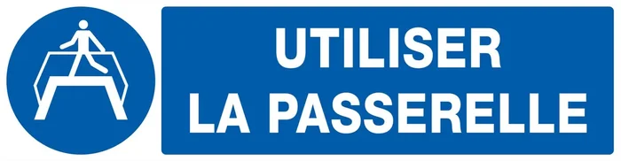 PANNEAU UTILISER LA PASSERELLE 200X52MM TALIAPLAST – 720511