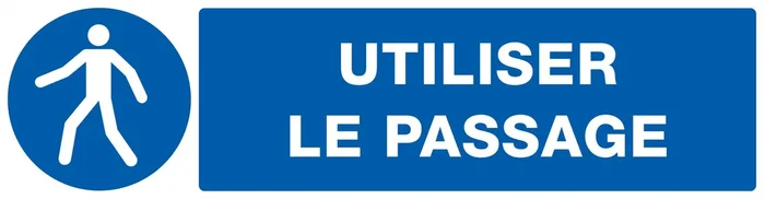 PANNEAU UTILISER LE PASSAGE 200X52MM TALIAPLAST – 720523