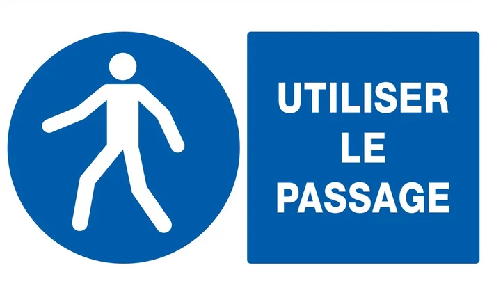 PANNEAU UTILISER LE PASSAGE 330X200MM TALIAPLAST – 721523