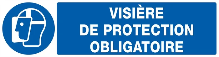 PANNEAU VISIERE DE PROTECTION OBLIGATOIRE 200X52MM TALIAPLAST – 720514