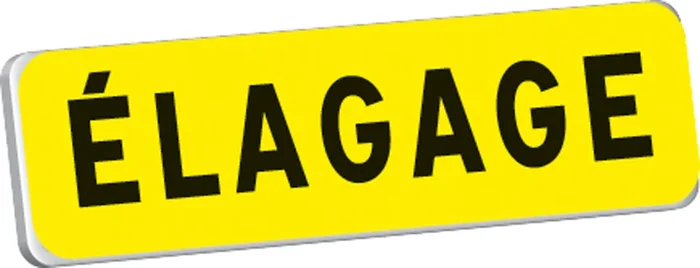 Panonceau ELAGAGE KM9 classe T1 900 x 250 TALIAPLAST – 525209