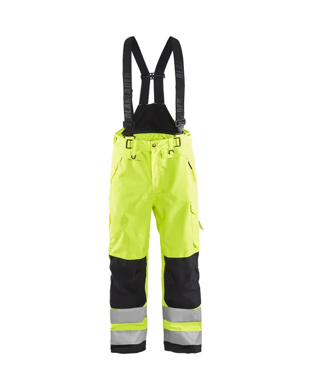 Pantalon à bretelles hardshell haute-visibilité Blåkläder 1867 Jaune fluo/Noir Blaklader – 186719773399C