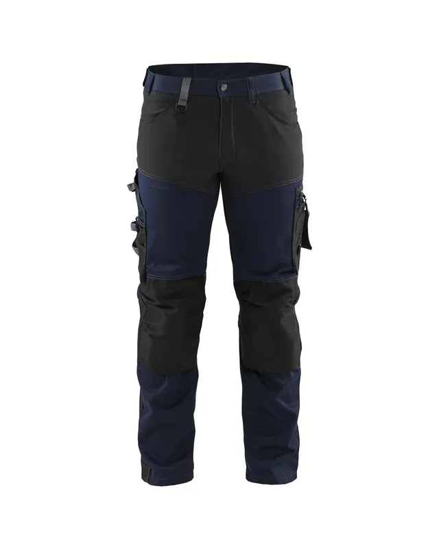 Pantalon artisan Blaklader stretch 1799 noir et bleu marine – 179918608699C