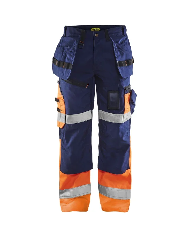 Pantalon artisan haute-visibilité Blåkläder 1508 Marine/Orange fluo Blaklader – 150818608953C