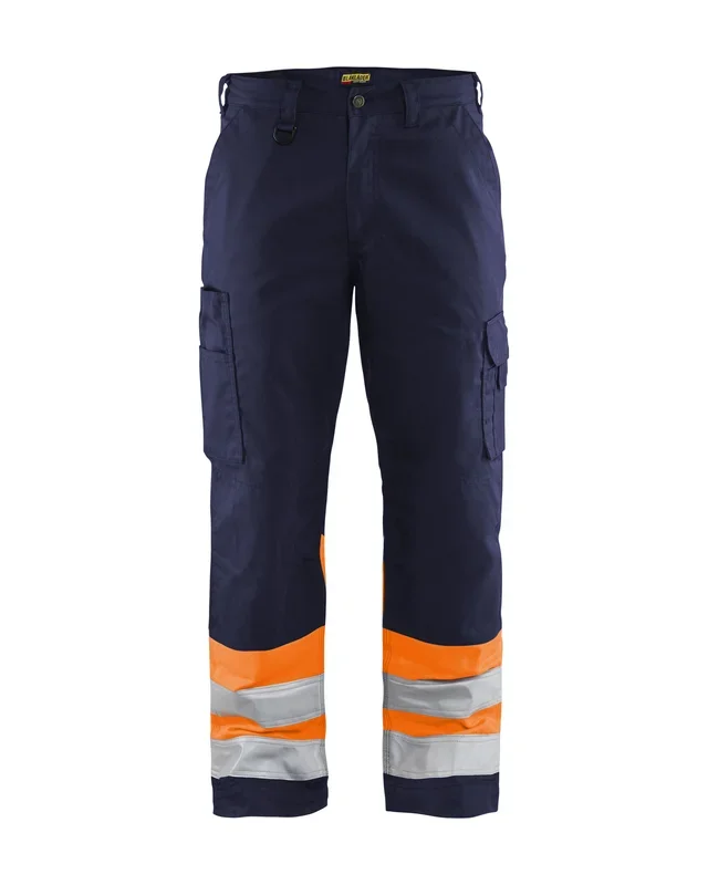 Pantalon artisan haute visibilité Blåkläder 1564 Marine/Orange fluo Blaklader – 156418118953C