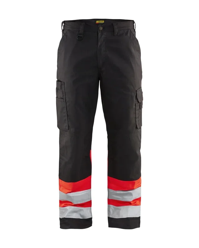 Pantalon artisan haute visibilité Blåkläder 1564 Noir/Rouge fluo Blaklader – 156418119955C