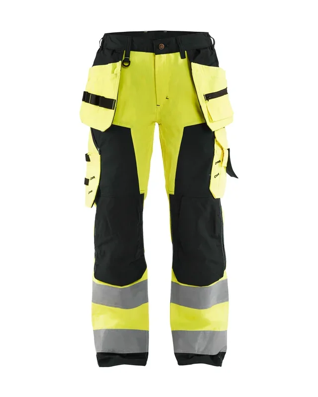 Pantalon artisan haute-visibilité femme Blåkläder 7156 Jaune fluo/Noir Blaklader – 715618113399C