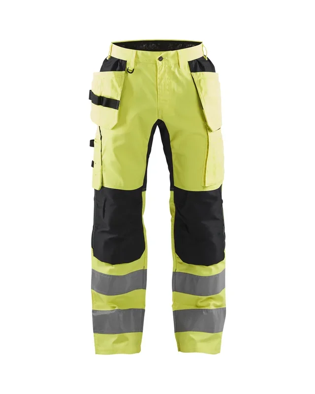 Pantalon artisan haute-visibilité +stretch Blåkläder 1552 Jaune fluo/Noir Blaklader – 155218113399C