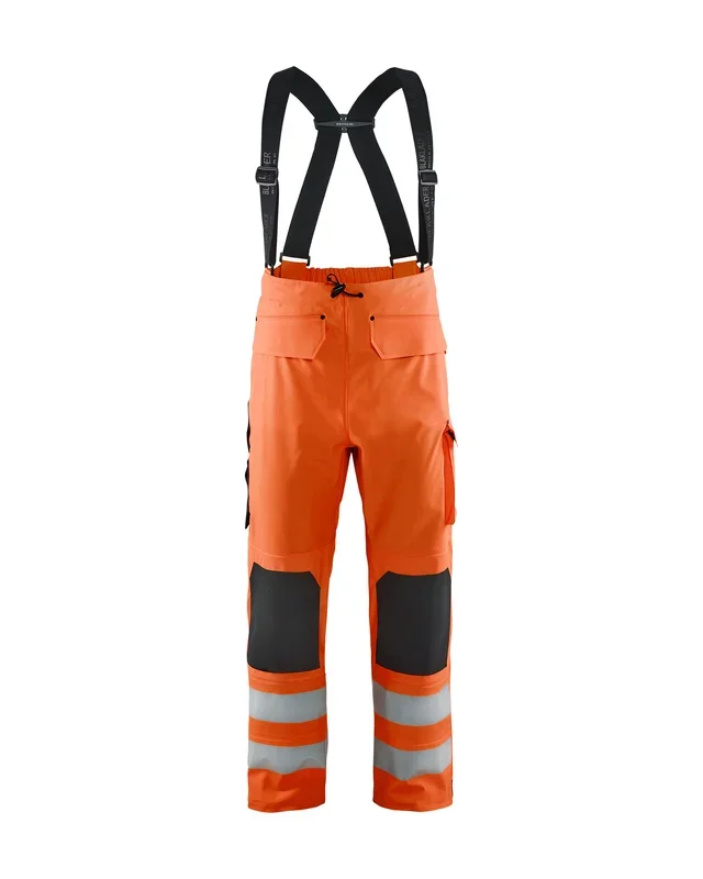 Pantalon de pluie à bretelles haute-visibilité niveau 2 Blåkläder 1302 Orange fluo Blaklader – 130220035300