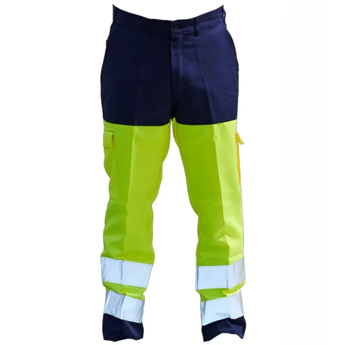 Pantalon haute visibilite Vision II PBV marine et jaune fluo
