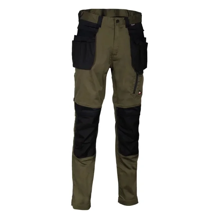 Pantalon Multipoches KUDUS taupe/noir – Jambes courtes – COFRA – V568-0-03