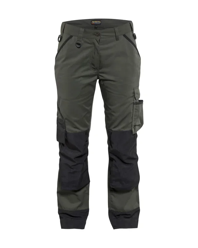 Pantalon paysagiste femme Blåkläder 7154 Vert armée/Noir Blaklader – 715418354699C