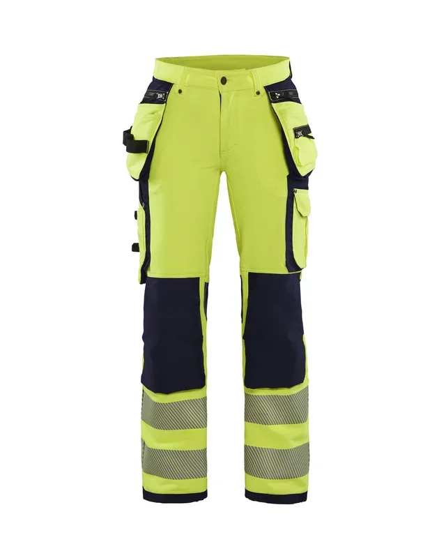 Pantalon stretch 4D haute-visibilité femme Blåkläder 7197 Jaune fluo/Marine Blaklader – 719716423389C