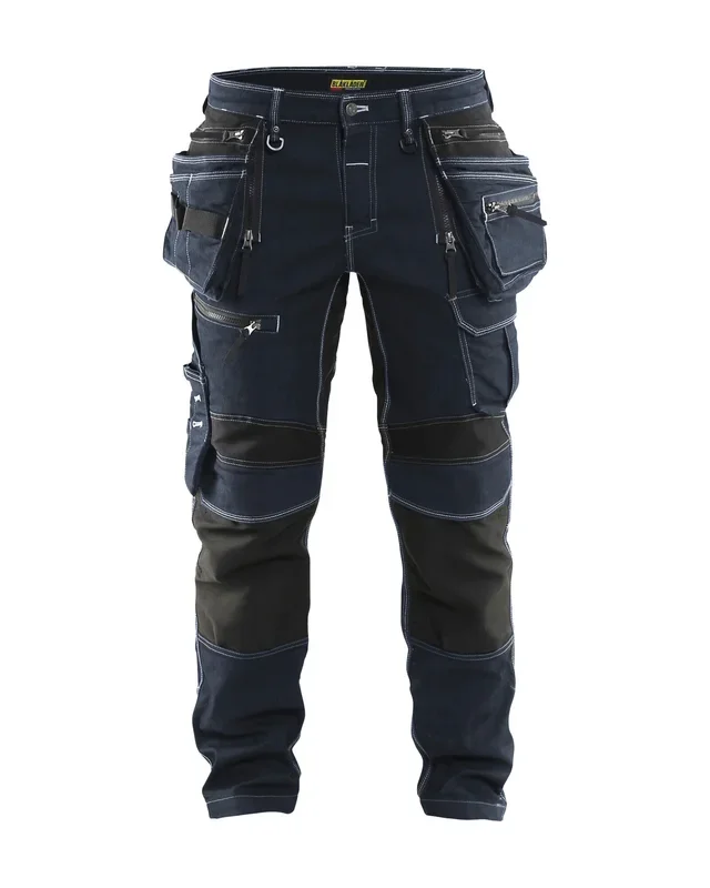Pantalon X1900 Blaklader artisan stretch bleu marine et noir – 199011418999C