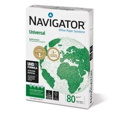 Papier A4 blanc Navigator Universal – 80g – CIE 169 extra-blanc – ramette de 500 feuilles