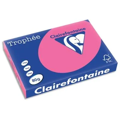 Papier couleur Trophée – rose fuschia – 80 g – A3 – ramette de 500 feuilles