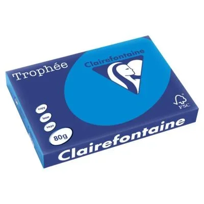 Papier Trophee – bleu turquoise – teinte intense – 80 g – A3 – ramette de 500 feuilles