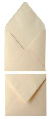 Paquet 20 enveloppes Pollen Clairefontaine format 14 x 14 cm 120g ivoire