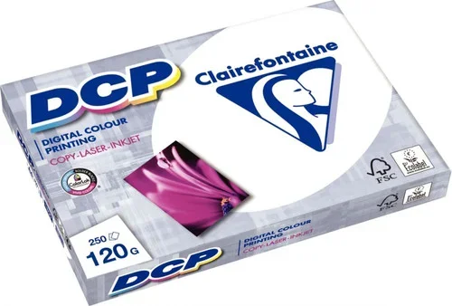 Paquet 250 feuilles papier blanc 160g spécifique impression laser A4 DCP