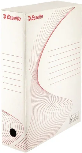 Paquet de 10 boîtes d’archive dos 8cm blanc