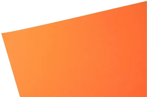 Paquet de 10 feuilles papier dessin couleur format 50×65 cm 160 g orange vif