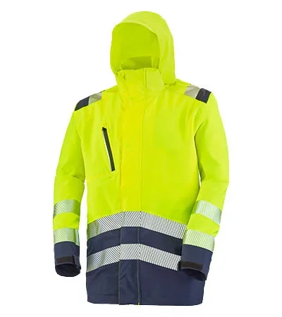 PARKA COQUE ERWIN JAUNE FLUO / NAVY CEPOVETT – 22-9P02-3038-727