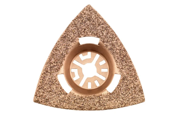 Patin triangulaire « Classic », joints/enduits, carbure, 78 x 78 – METABO – 626971000