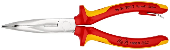 Pce bec 1/2rd 200mm 40° chr 1000v antich KNIPEX – 26 26 200 T