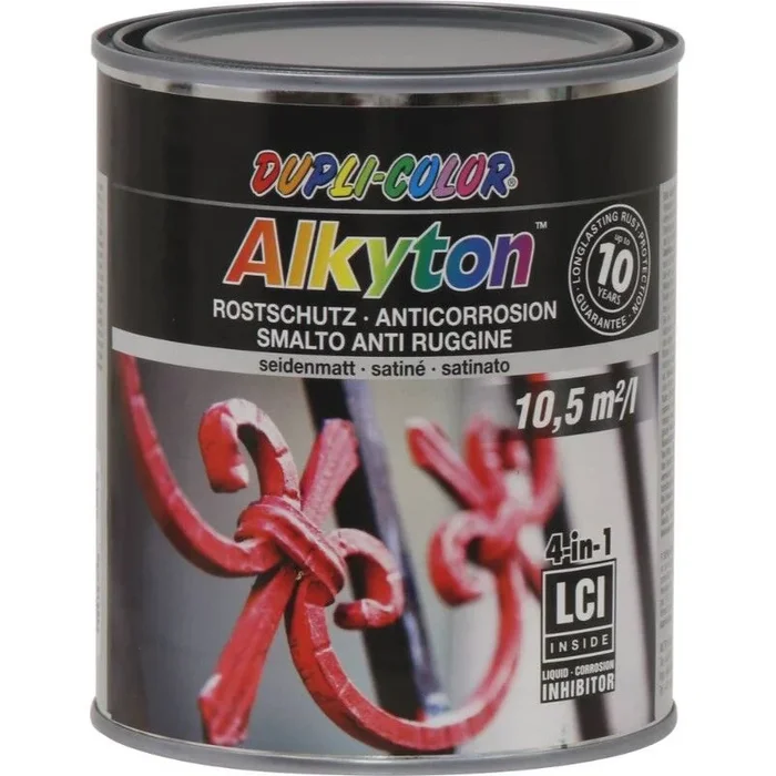 Peinture alkyton gris satin 750ml DUPLI-COLOR – 11889