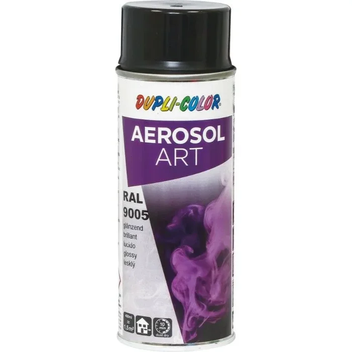 Peinture art color brillant noir 400ml DUPLI-COLOR – 11728