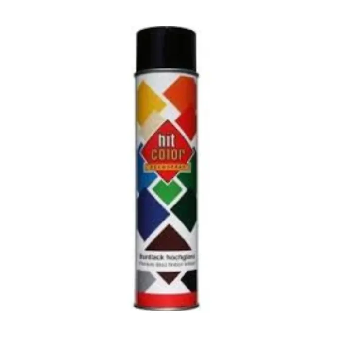 Peinture Belton aerosol Hitcolor mate RAL 9005 Noir Fonce 600 ml