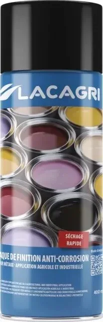 Peinture de finition noir mat aerosol 400ml