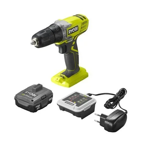 Perceuse-visseuse 12V – 25 Nm – 1 vitesse – mandrin 10 mm – 1 batterie lithium 2,0 Ah – chargeur RYOBI – 5133005060
