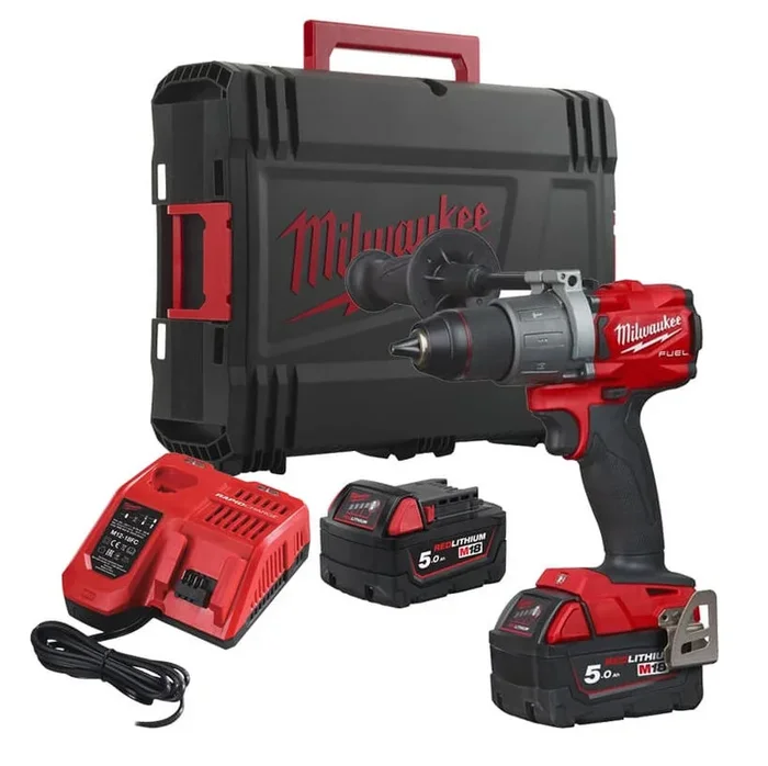Perceuse visseuse 18V 85 Nm MILWAUKEE M18 BLDD2-502X BRUSHLESS AVEC BATTERIE 5,0Ah – 4933464515