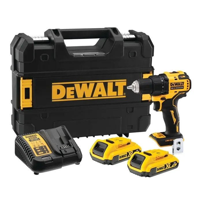 Perceuse-visseuse compacte XR 18 V 2 Ah Li-Ion Brushless – DCD708D2T-QW – DEWALT
