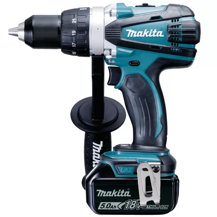 Perceuse visseuse LXT 18 V Makita DDF458RTJ – 2 batteries Li-Ion 5 Ah + chargeur + coffret MakPac