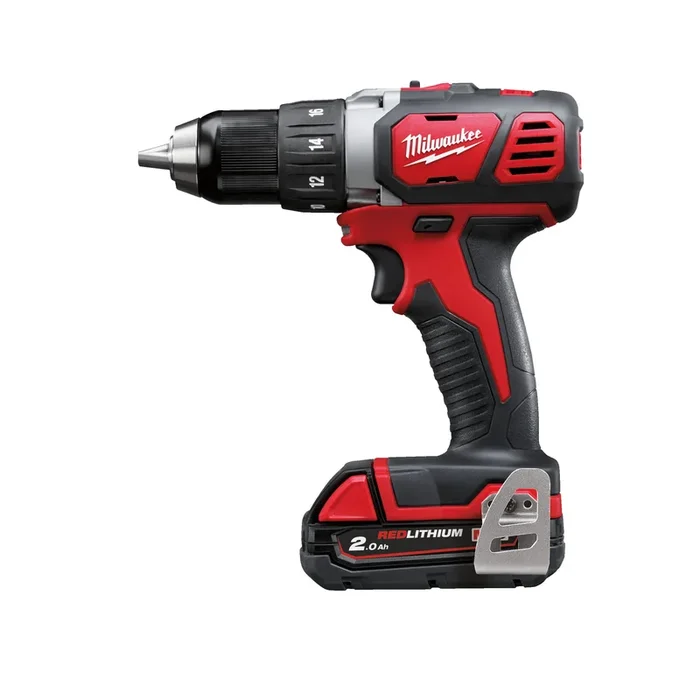 Perceuse visseuse MILWAUKEE sans fil 18 V 2 batteries 2 Ah 50 Nm en coffret M18 BDD-202C – 4933443555