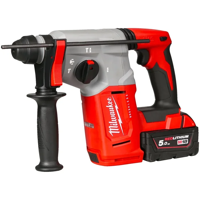 Perforateur M18 Brushless SDS-Plus 26mm 4 modes 2.3J sans charbon 2 batteries 5Ah 1 chargeur rapide