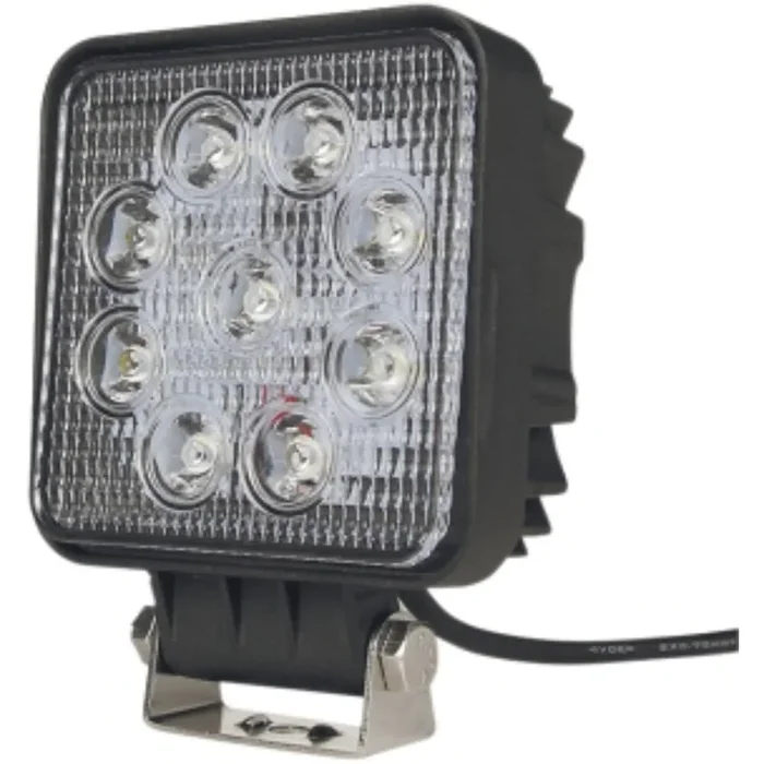 PHARE DE TRAVAIL CARRE 9 LED 27W 1800 LUMENS LONGUE PORTEE – SODIFLASH – 79691