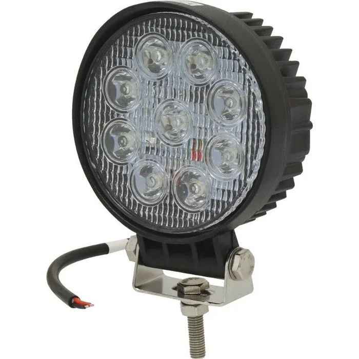 Phare de travail rond 9 led 27w 1800 lumens longue portee – 17060