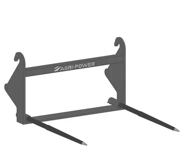 Pic bottes faucheux blanc 2 dents ø36×1100 percees